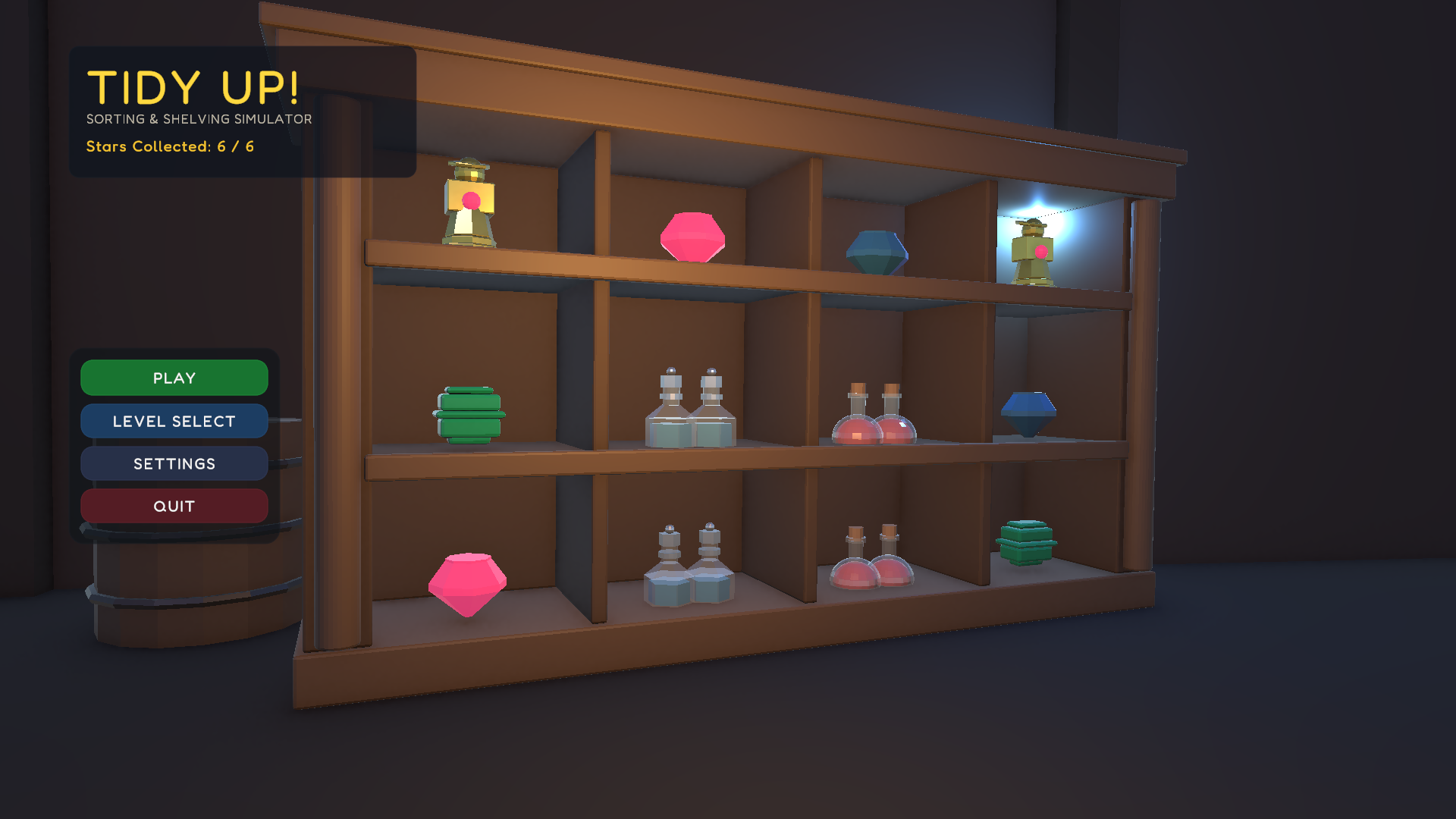 Tidy Up! — Sorting & Shelving Simulator Toolkit